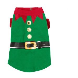 Dog Christmas Elf Helper Shirt Pajamas nwt